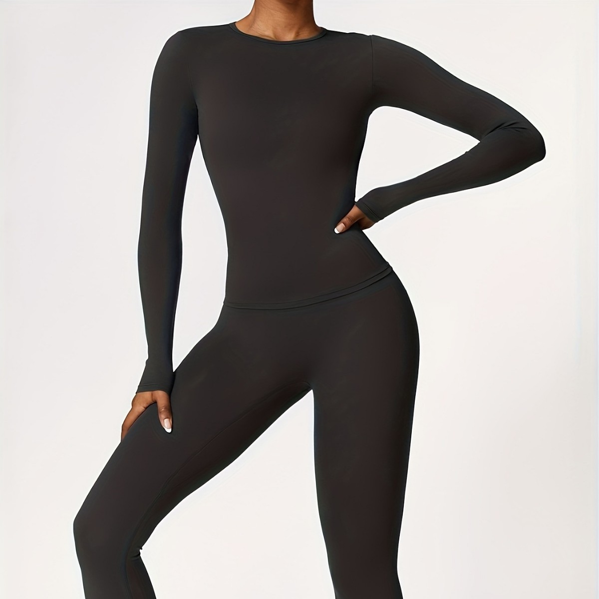 Yoga For Fitness - Tight-fitting yoga suit slim long-sleeved outdoor