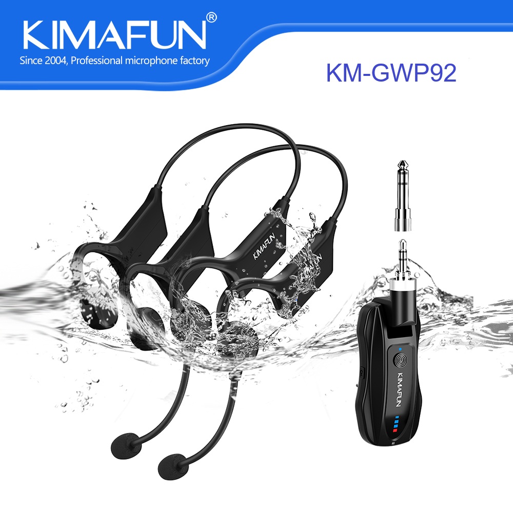 Yoga And Fitness Instructor - KIMAFUN Dual Wireless Headset Microphone for