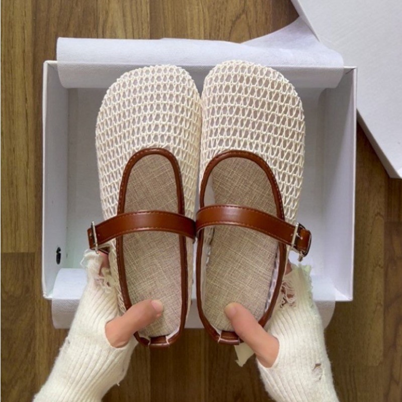 Resistance Bands - 2026Women's Summer Slip-On Sandals with Fishnet
