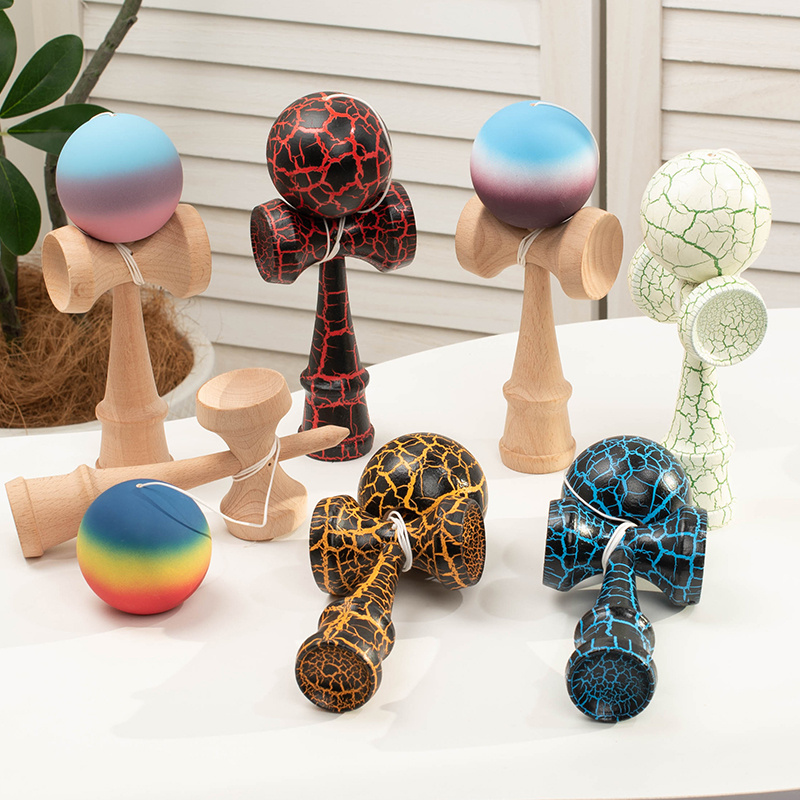 Bosu Ball Balance - Kendama Wooden Skill Ball with Crackle