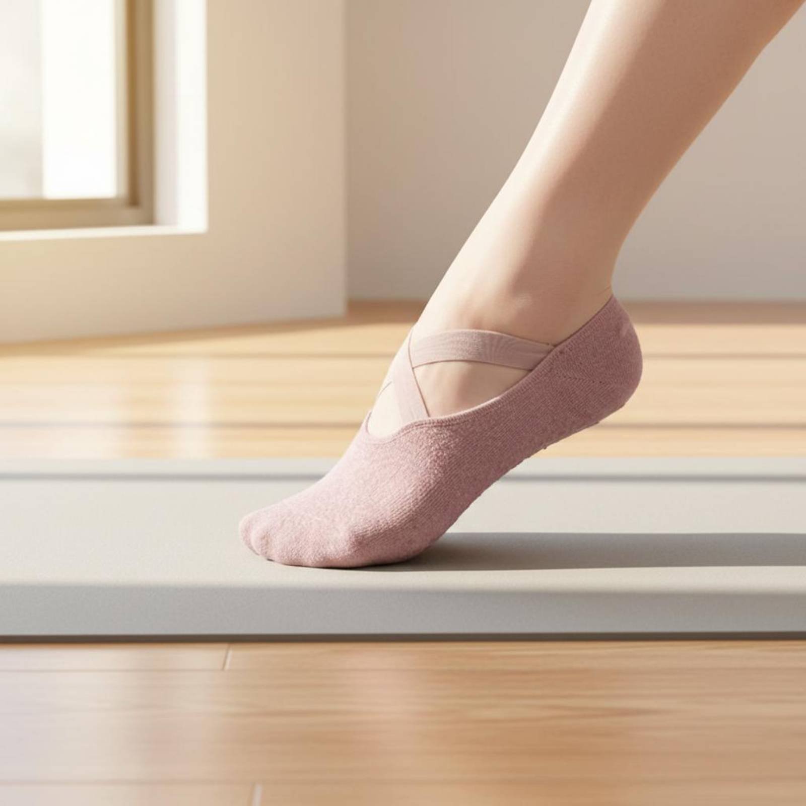 Yoga And Fitness Studio - Non Slip Fitness Socks Breathable Non-Slip