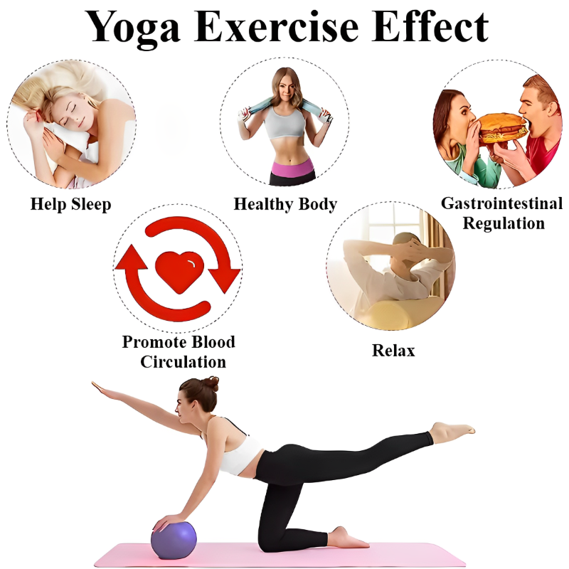 25cm Yoga Ball Exercise Gymnas - Bosu Ball Balance recension och pris