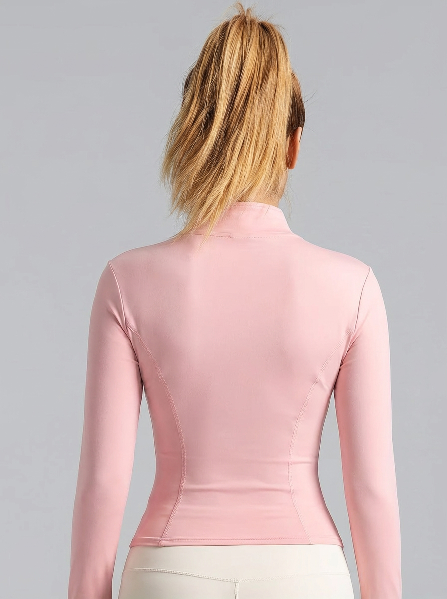 New Women Light Pink Yoga Coat - Yoga For Fitness recension och pris