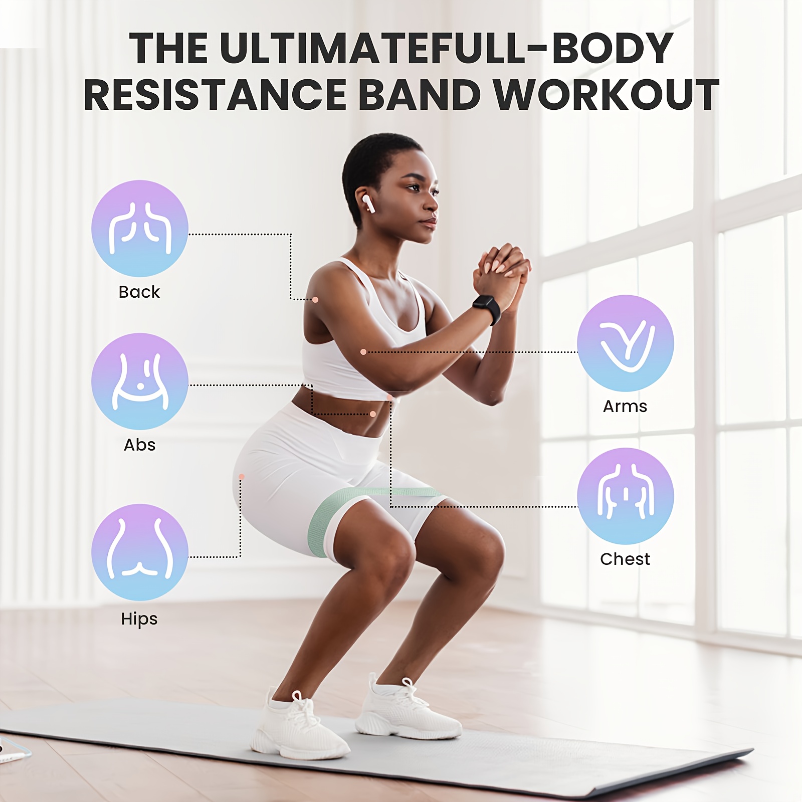 Fitness Resistance Bands with  - Yoga And Fitness Studio recension och pris