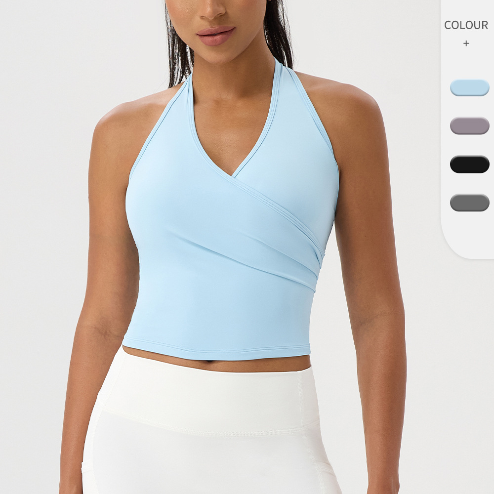 Women's Halter V Neck Yoga Tan - Yoga Và Fitness recension och pris