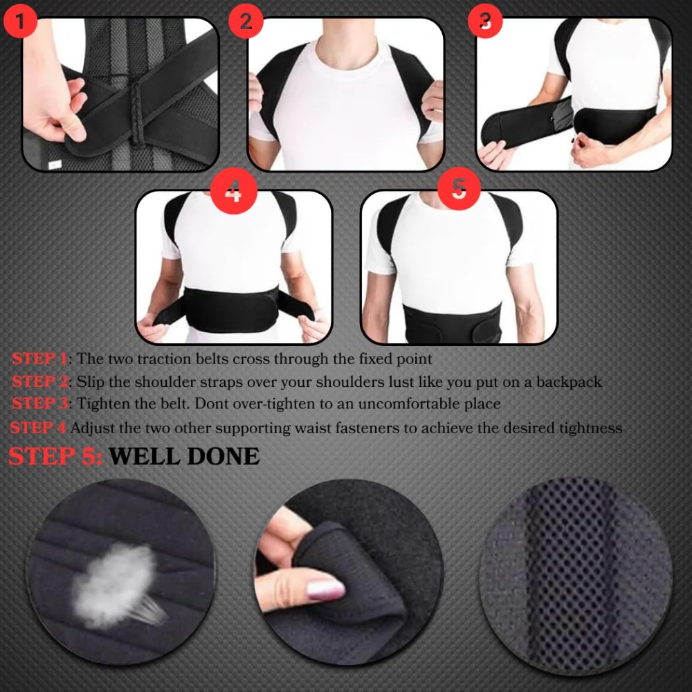 Posture Corrector for Men & Wo - Posture Corrector Back recension och pris