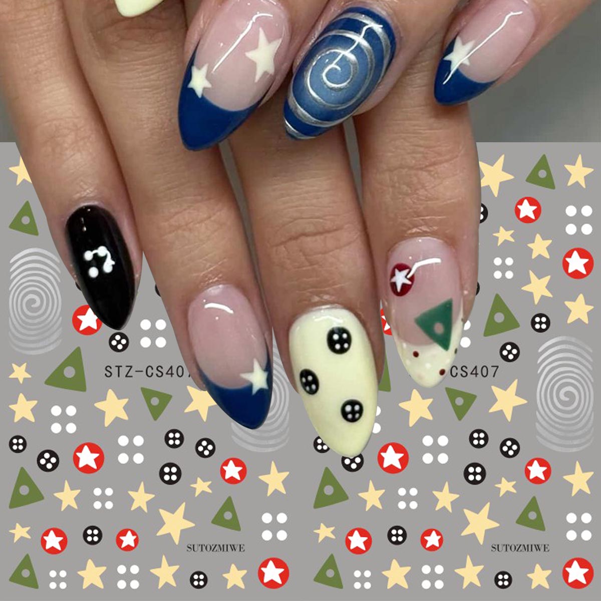 2pcs Y2K Retro Coraline Nail A - Core Slider recension och pris