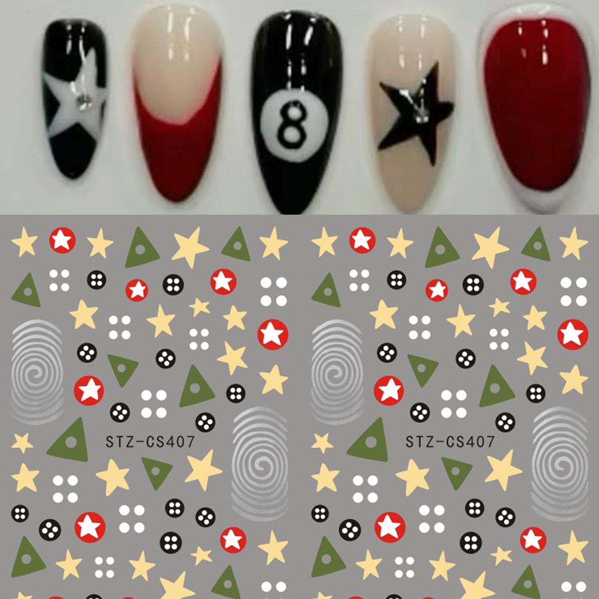 2pcs Y2K Retro Coraline Nail A - Core Slider recension och pris