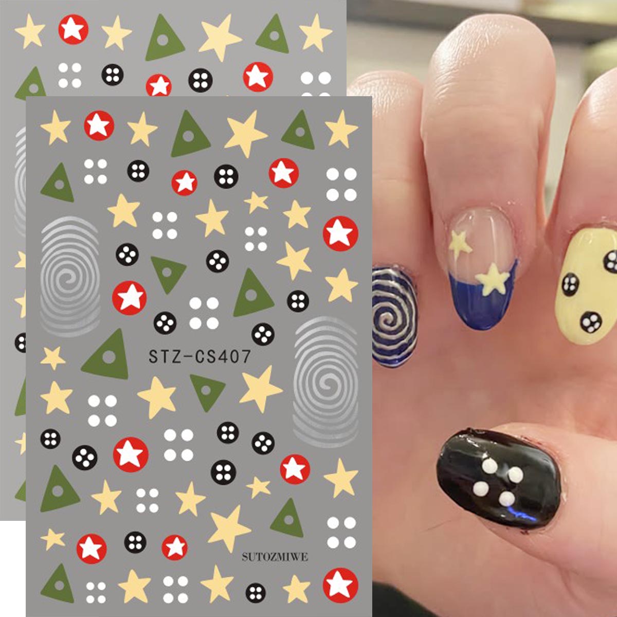 2pcs Y2K Retro Coraline Nail A - Core Slider recension och pris