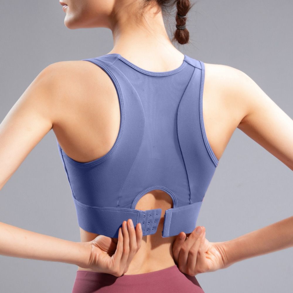 Solid Color I-shaped Sports Br - Fitness Yoga Youth recension och pris