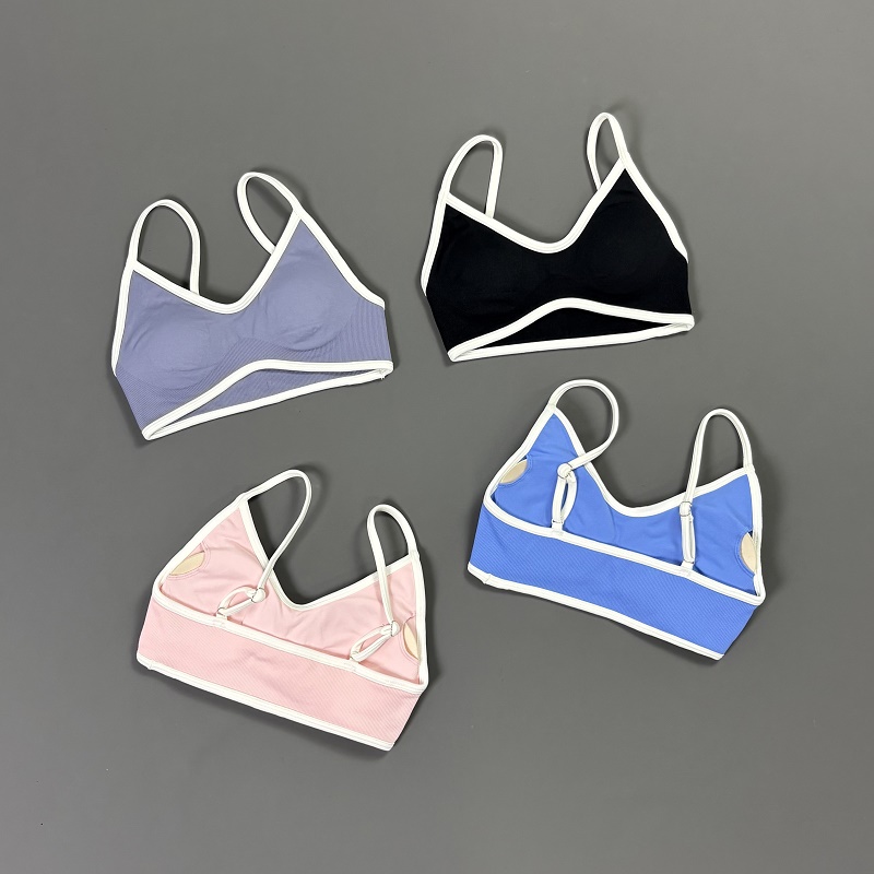 Women Contrastline Yoga Bra V  - Yoga Daily Fitness recension och pris