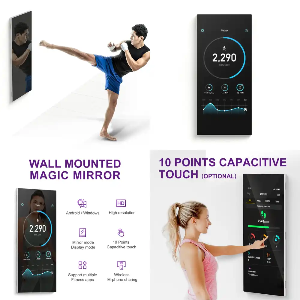 Wall Mounted Interactive Mirro - Yoga For Fitness App recension och pris