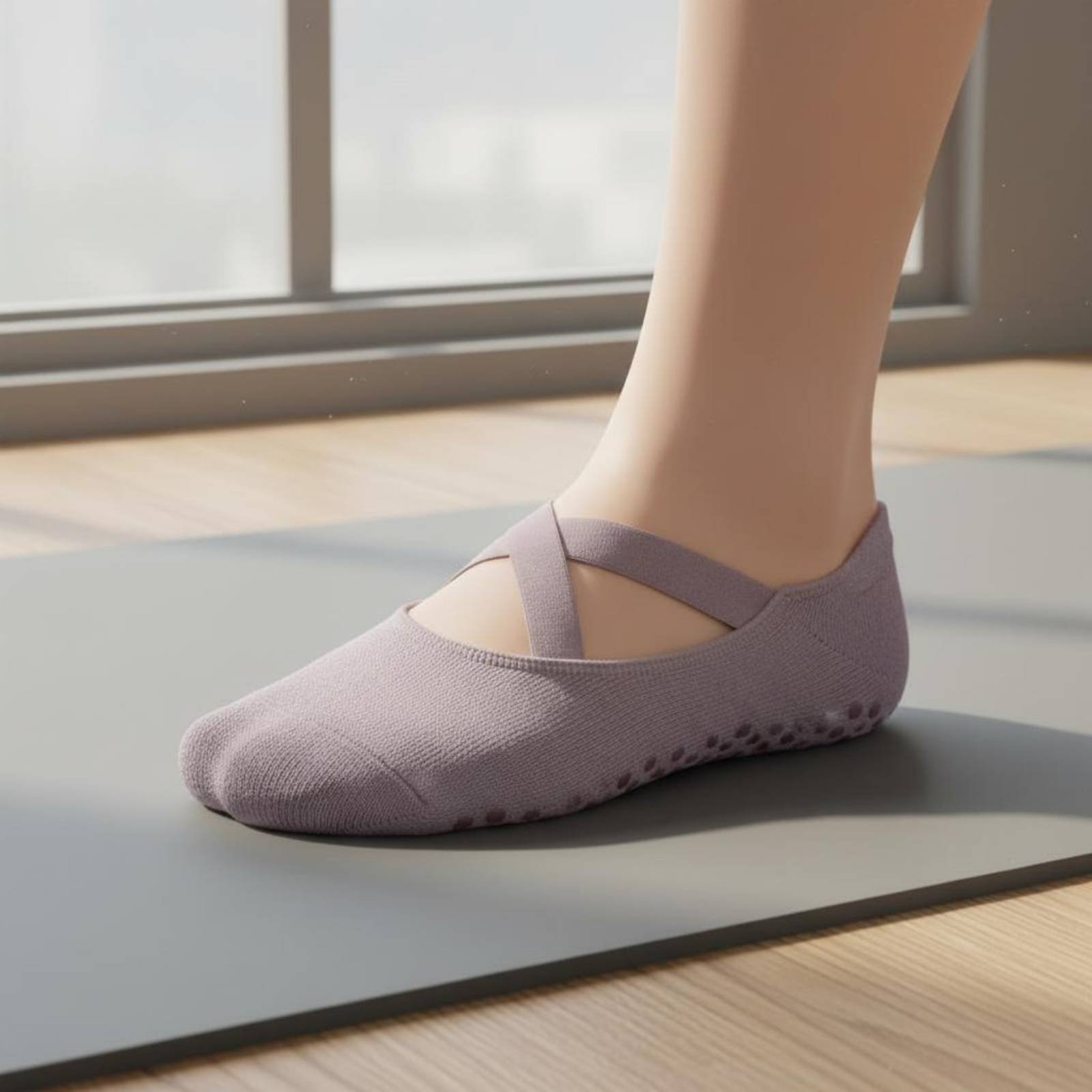 Non Slip Fitness Socks Breatha - Yoga And Fitness Studio recension och pris