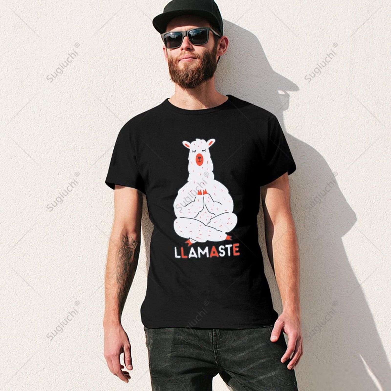 Unisex Men Llamaste Funny Zen  - Yoga Fitness For Men recension och pris