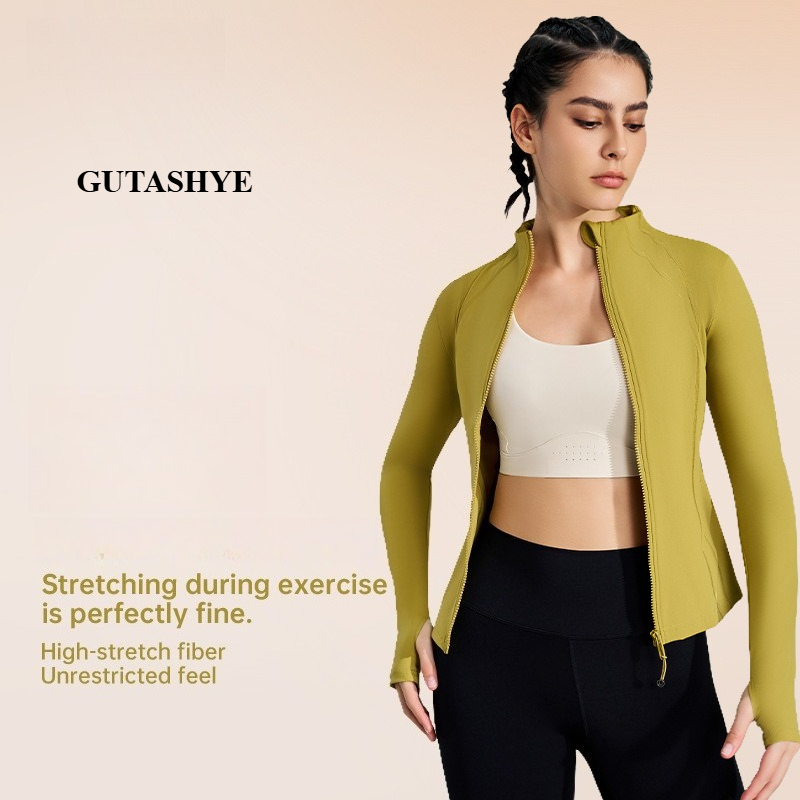 Women Zip Up Long Sleeve Yoga  - Yoga Daily Fitness recension och pris
