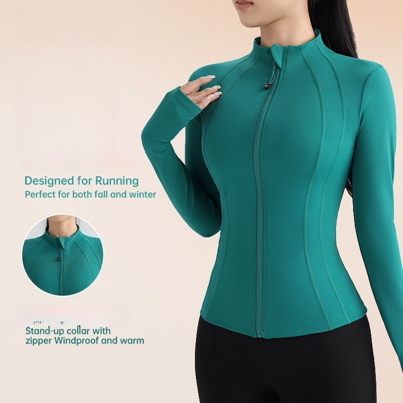 Women Zip Up Long Sleeve Yoga  - Yoga Daily Fitness recension och pris