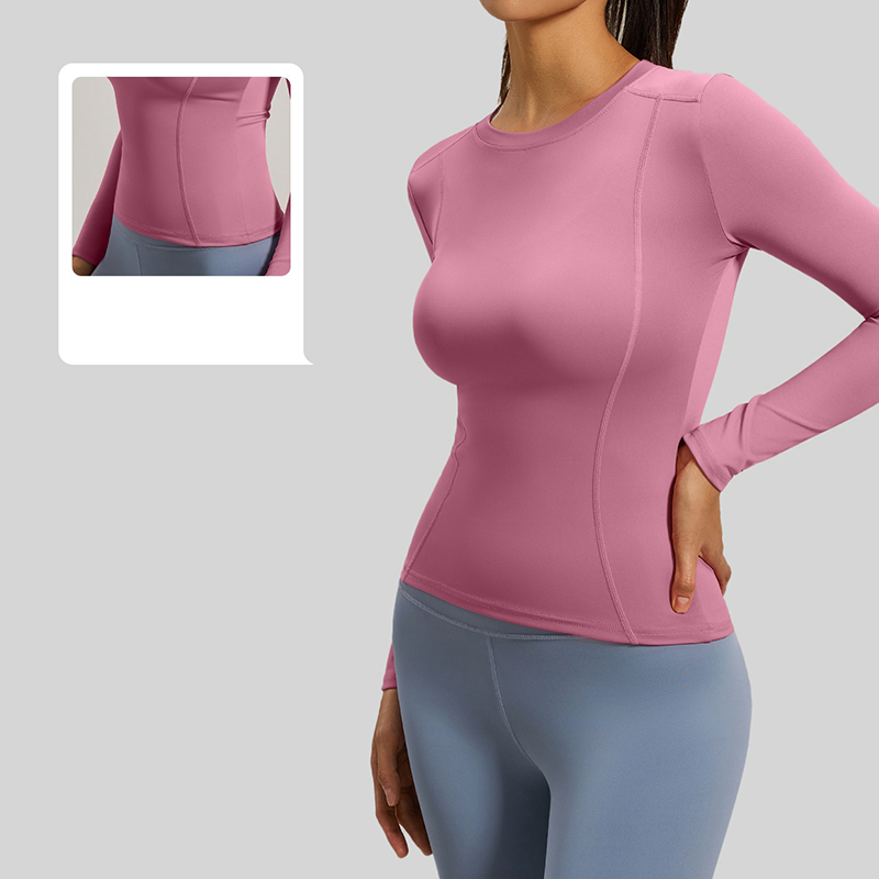 Women Chic Simple Crew Neck Yo - Yoga Daily Fitness recension och pris