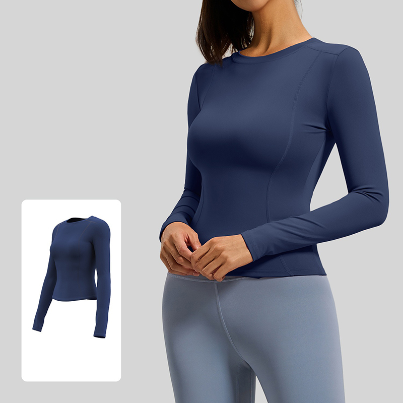 Women Chic Simple Crew Neck Yo - Yoga Daily Fitness recension och pris