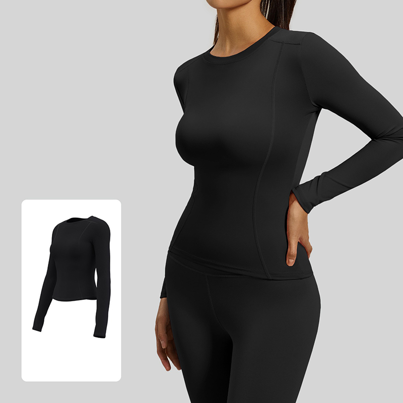Women Chic Simple Crew Neck Yo - Yoga Daily Fitness recension och pris