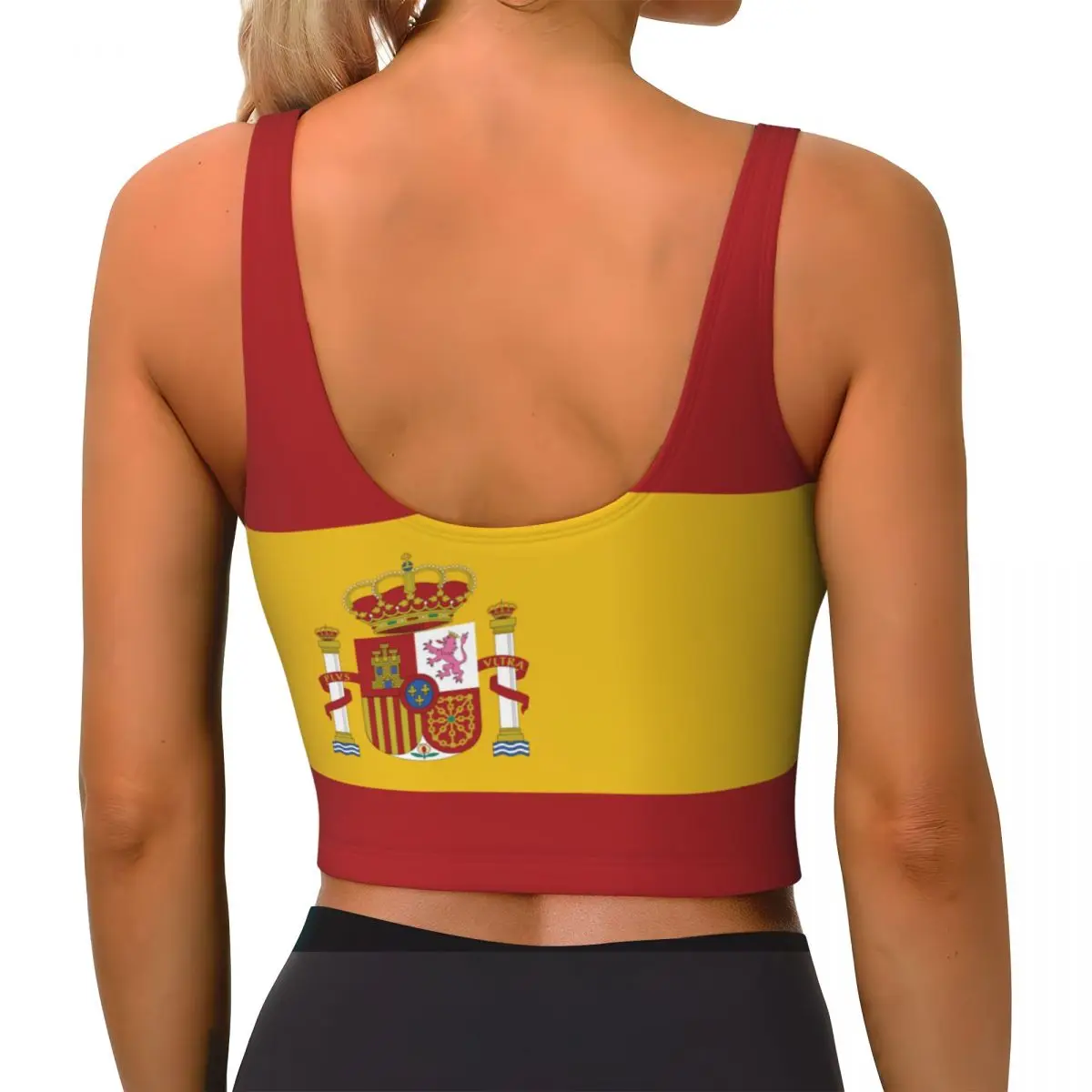 Spain Flag Basic Tops Women Sa - Yoga Và Fitness recension och pris