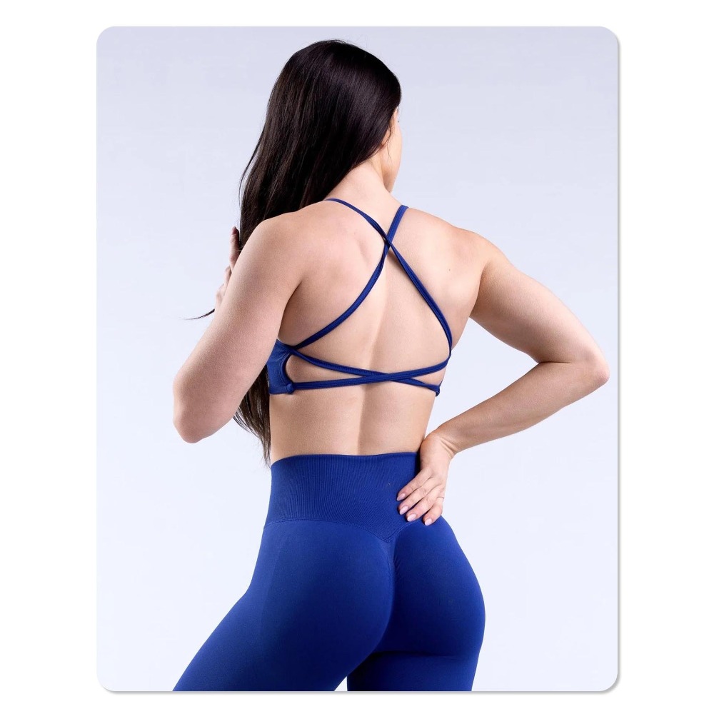 Padded Seamless Open Back Spor - Yoga Fitness Matte recension och pris
